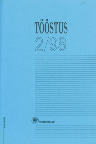 Tööstus : kvartalibülletään  = Industry kvartalibülletään ; 2 1998-10