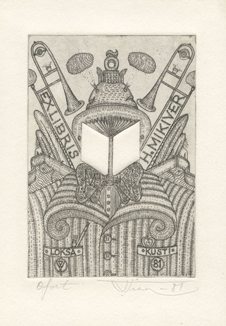 Ex libris H. Mikiver 