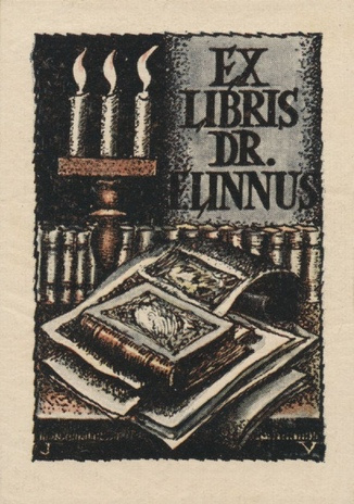 Ex libris dr. F. Linnus 