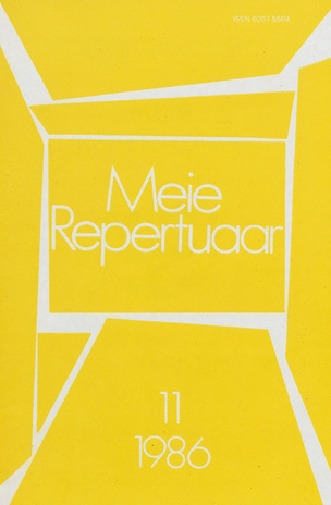 Meie repertuaar : Eesti NSV Rahvaloomingu ja Kultuuritöö Teadusliku Metoodikakeskuse väljaanne ; 11 1986-11