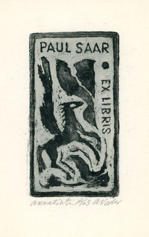 Paul Saar ex libris 