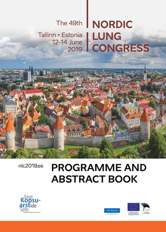 The 49th Nordic Lung Congress : Tallinn, Estonia, 12-14 June 2019 : programme and abstract book 