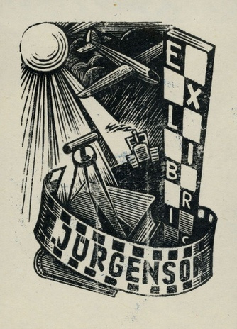 Ex libris E. Jürgenson 