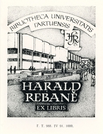 Harald Rebane ex libris 