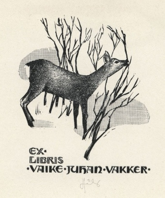 Ex libris Vaike Juhan Vakker 