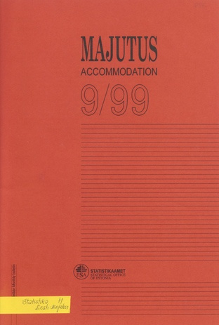 Majutus : kuubülletään = Accommodation : monthly bulletin ; 9 1999-11