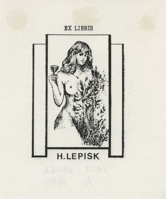 Ex libris H. Lepisk 