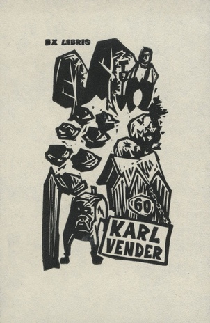 Ex libris Karl Vender 60 