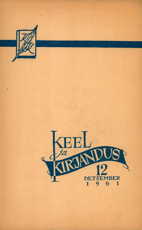 Keel ja Kirjandus ; 12 1961-12