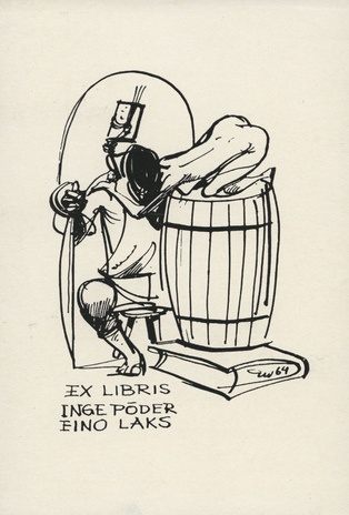 Ex libris Inge Põder Eino Laks 