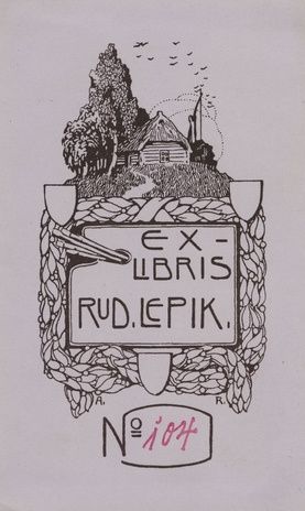 Ex libris Rud. Lepik 