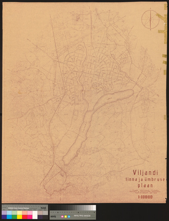 Viljandi linna ja ümbruse plaan