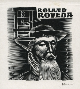Roland Roveda ex libris 