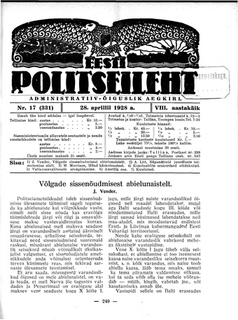 Eesti Politseileht ; 17 1928