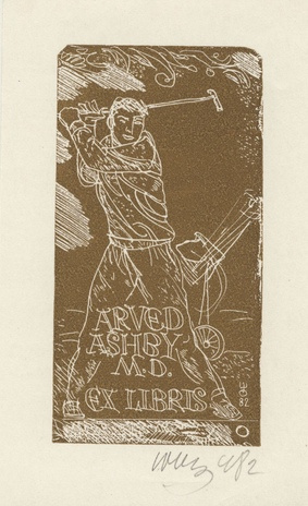 Arved Ashby M.D. ex libris 