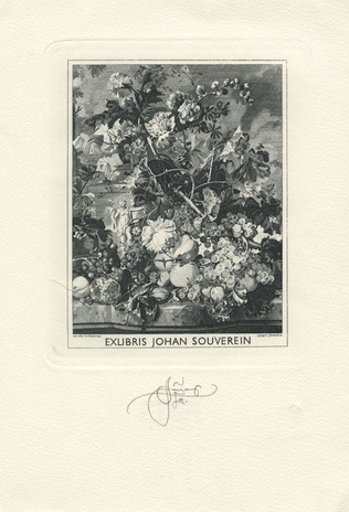 Exlibris Johan Souverein 