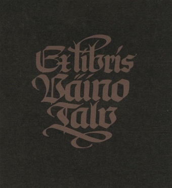 Ex libris Väino Talv 