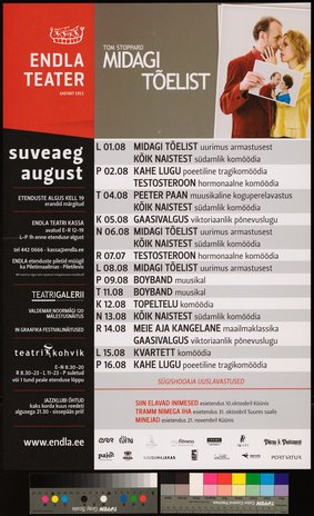 Endla teater : suveaeg august