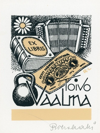 Ex libris Toivo Vaalma 