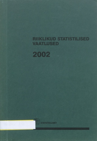 Riiklikud statistilised vaatlused 2002 ; 2001-12