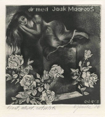 Dr med Jaak Maaroos exlibris 