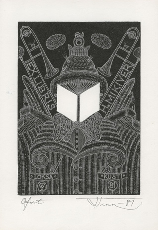 Ex libris H. Mikiver 