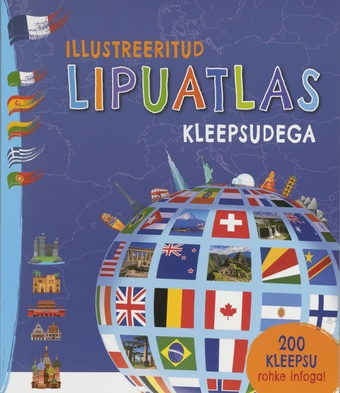 Illustreeritud lipuatlas kleepsudega 