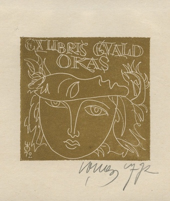 Ex libris Evald Okas 