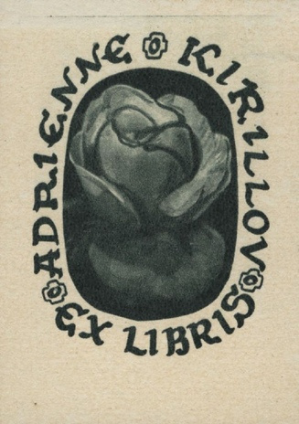 Ex libris Adrienne Kirillov