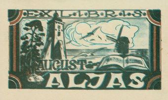 Ex libris August Aljas 