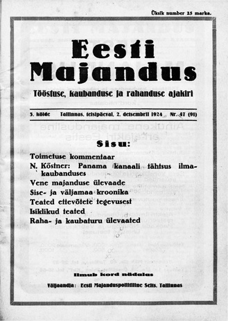 Eesti Majandus ; 47 1924-12-02