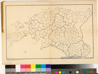 Vallapiiride seis 1. IV 1942 = Grenzen der Landgemeinden zum 1. IV 1942 