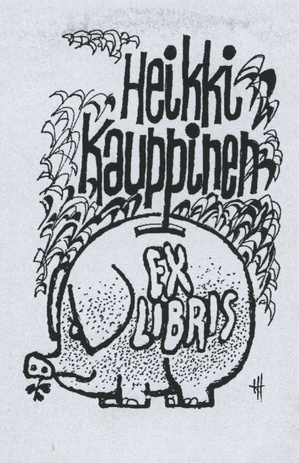 Heikki Kauppinen ex libris 