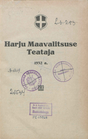 Harju Maavalitsuse Teataja ; 1 1932-01-25