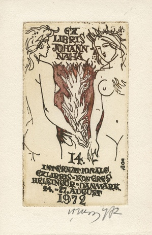 Ex libris Johann Naha 