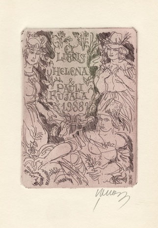 Ex libris Helena & Pauli Kujala 1988 