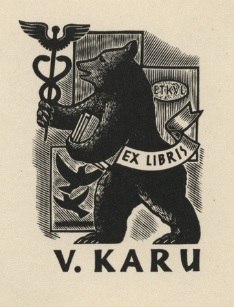 Ex libris V. Karu 