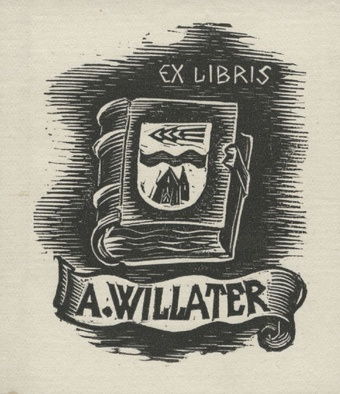 Ex libris A. Willater 