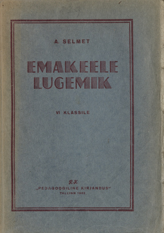 Emakeele lugemik VI klassile