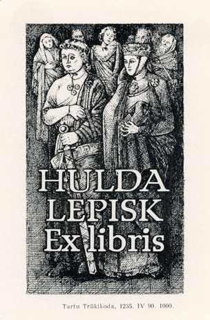 Hulda Lepisk ex libris 