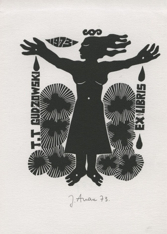 T.T Gudzowski ex libris 1973 