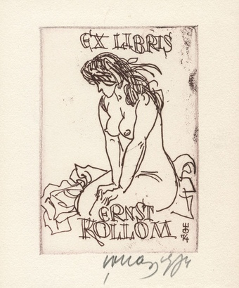 Ex libris Ernst Kollom 