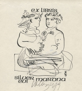 Ex libris Silver Evi Mardna 