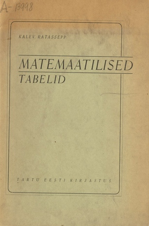 Matemaatilised tabelid