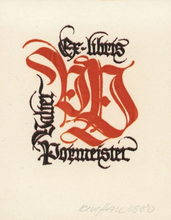 Ex libris Valter Pormeister 