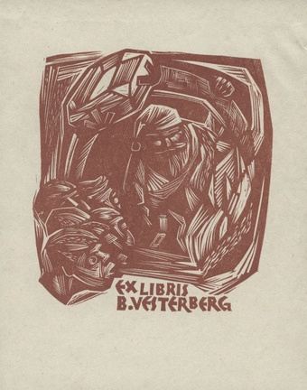 Ex libris B. Vesterberg 