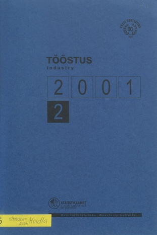 Tööstus : kvartalibülletään  = Industry kvartalibülletään ; 2 2001-10