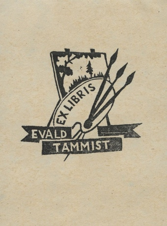 Ex libris Evald Tammist 