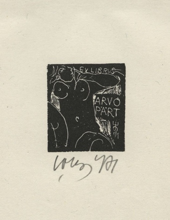 Arvo Pärt ex libris 