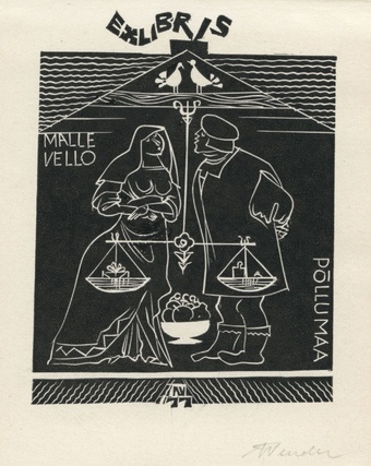 Ex libris Malle Vello Põllumaa 